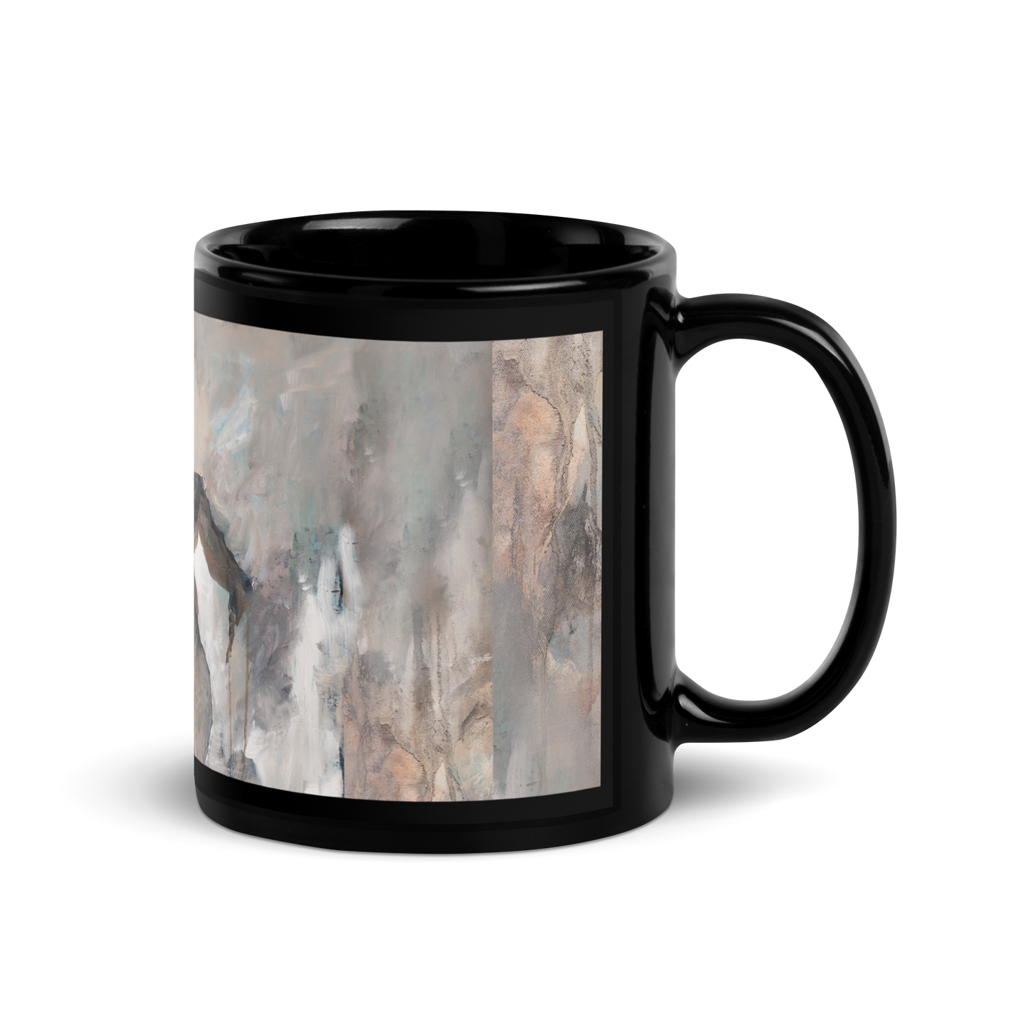 Black Glossy Mug "Magnificent" - ErikaWiklund.art