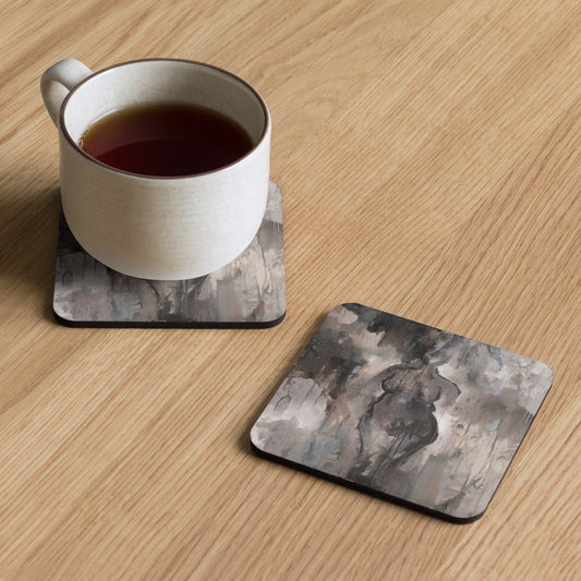 Cork-back coaster "Graceful" ErikaWiklund.art