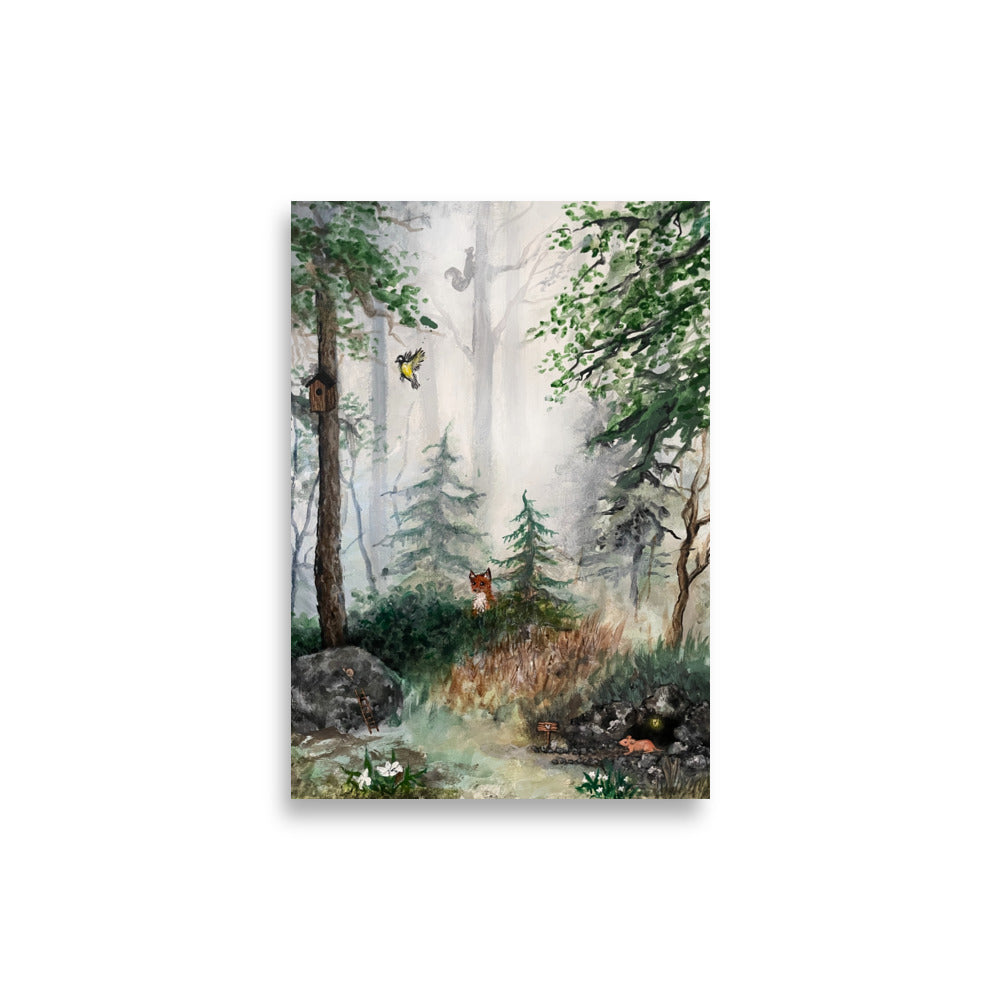 Poster "Foggy Forest" - ErikaWiklund.art