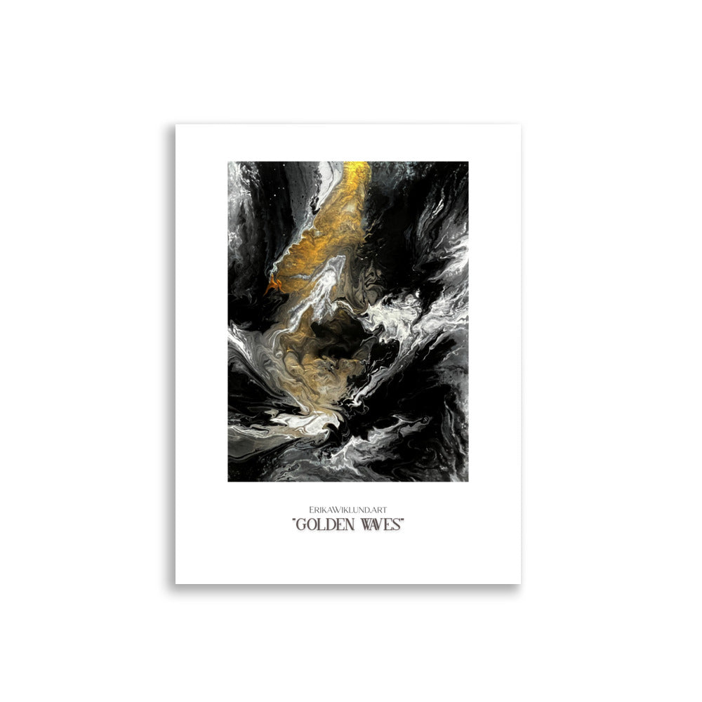 Poster "Golden Waves" Exclusive - ErikaWiklund.art