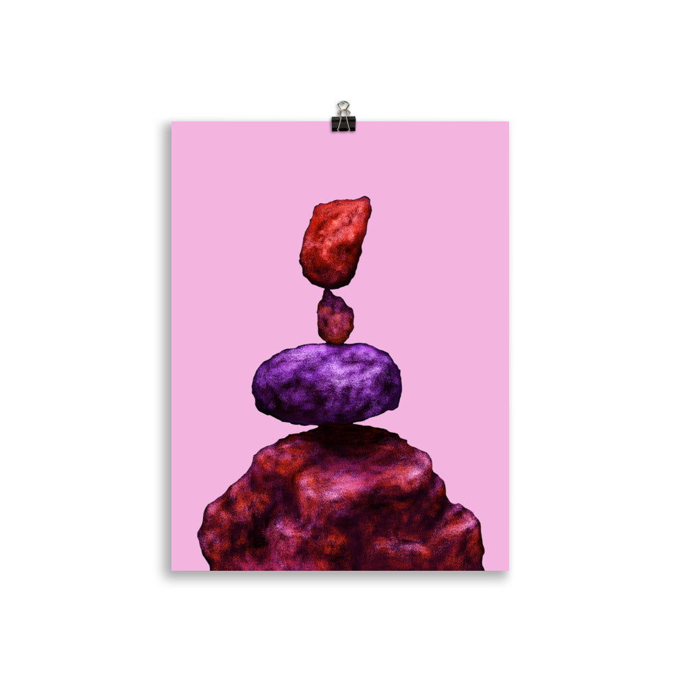 Poster "Marshmallow Rocks" - ErikaWiklund.art