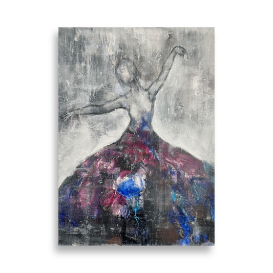 Poster "Dancing in the rain" ErikaWiklund.art