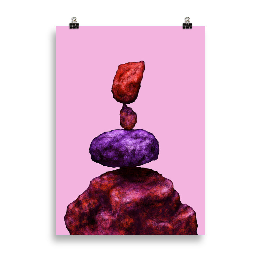 Poster "Marshmallow Rocks" - ErikaWiklund.art