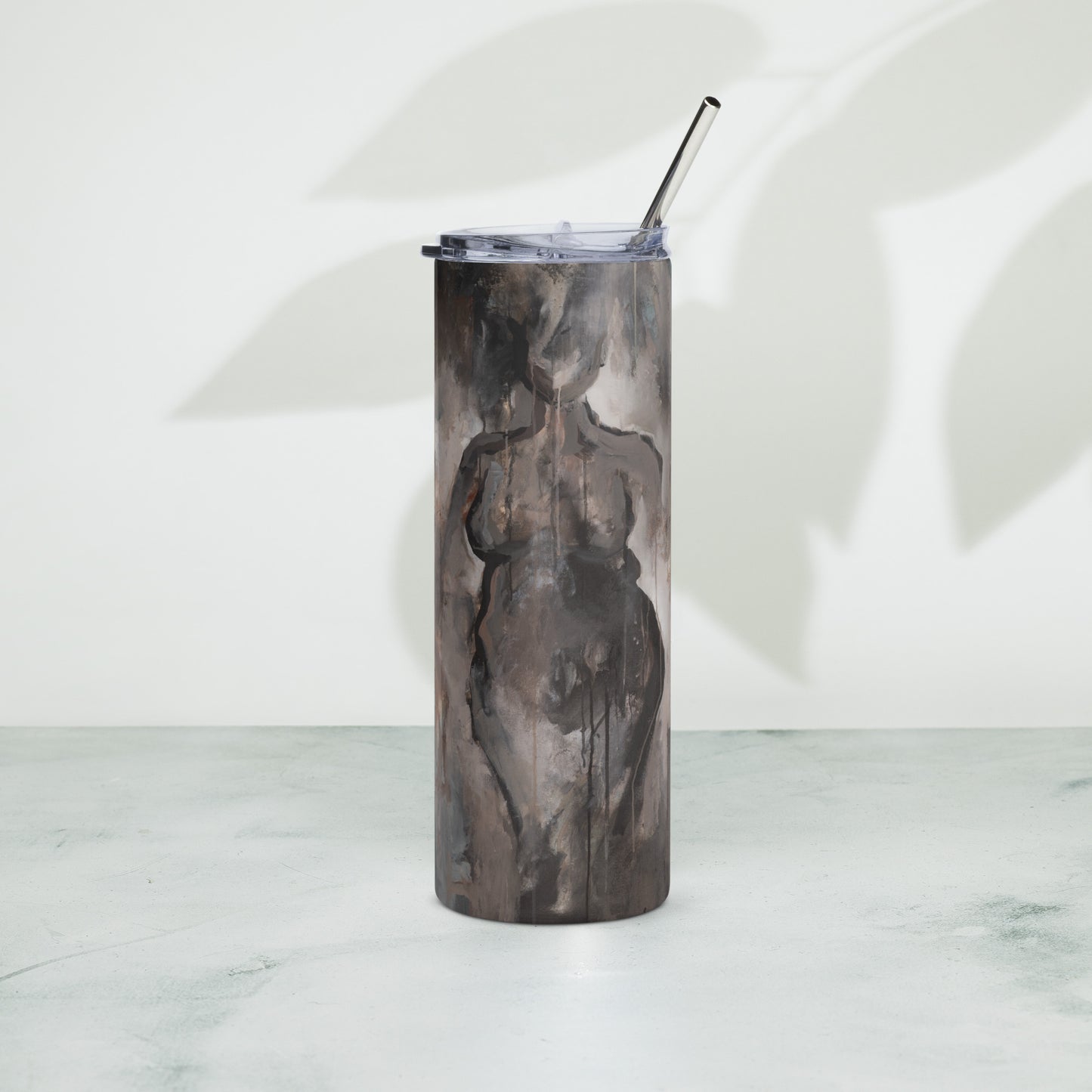 Stainless steel tumbler "Graceful" - ErikaWiklund.art