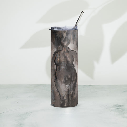 Stainless steel tumbler "Graceful" - ErikaWiklund.art