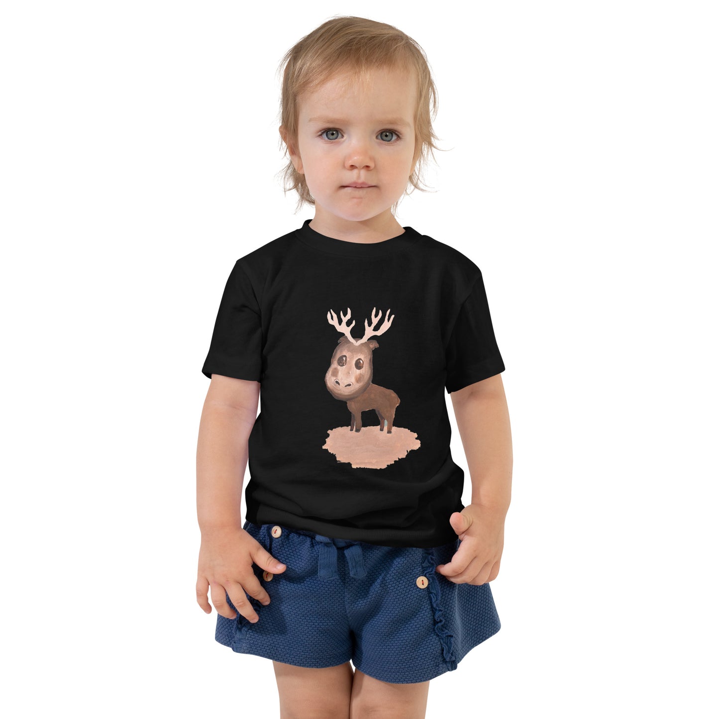 Toddler Short Sleeve Tee "Elliot the Elk" - ErikaWiklund.art